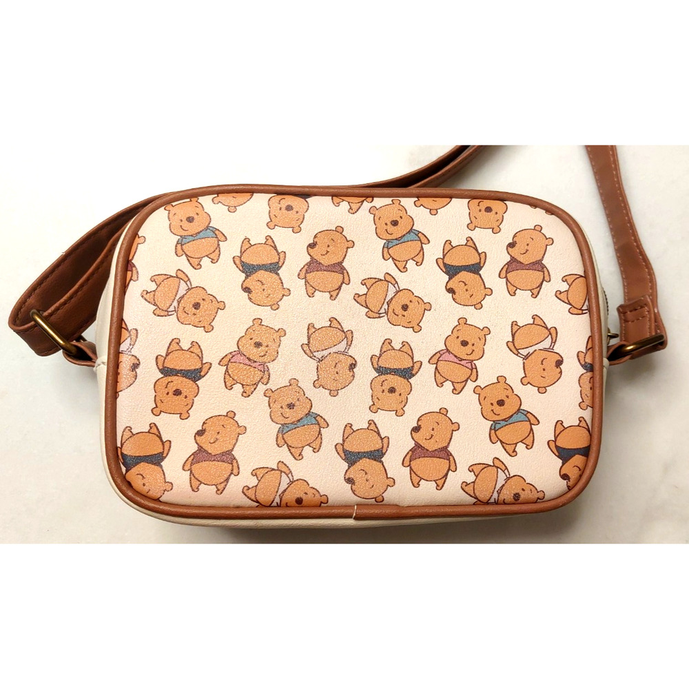 Loungefly Disney Winnie The Pooh Muted Colors Chibi Crossbody Camera Bag Purse - Picture 3 of 8